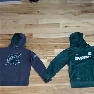 2 youth Michigan State Sweatshirts